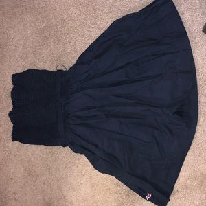 Blue strapless Hollister dress